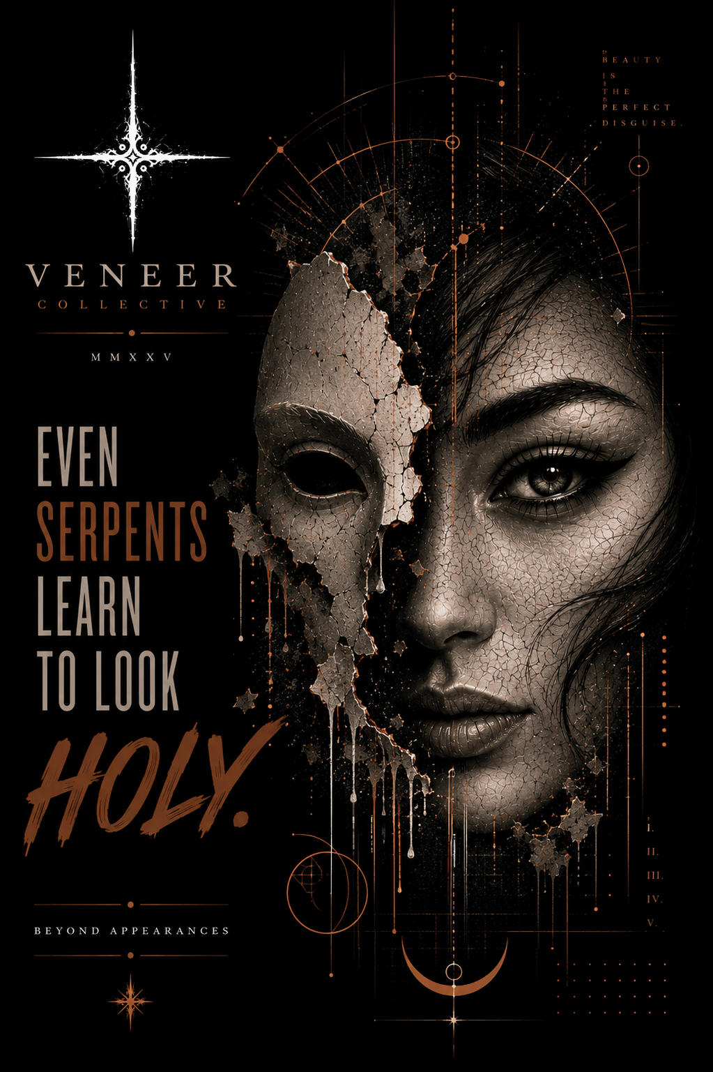 EVEN SERPENTS LEARN TO LOOK HOLY. — position 1